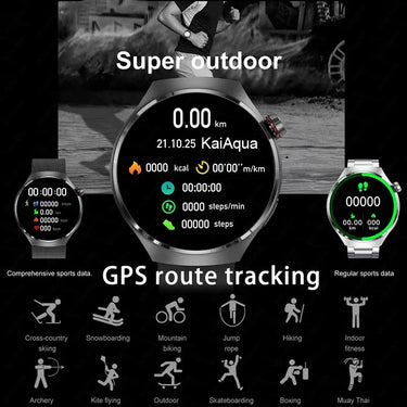 2025 Smart Watch - NFC, GPS, IP68 Waterproof - InspiredGrabs.com